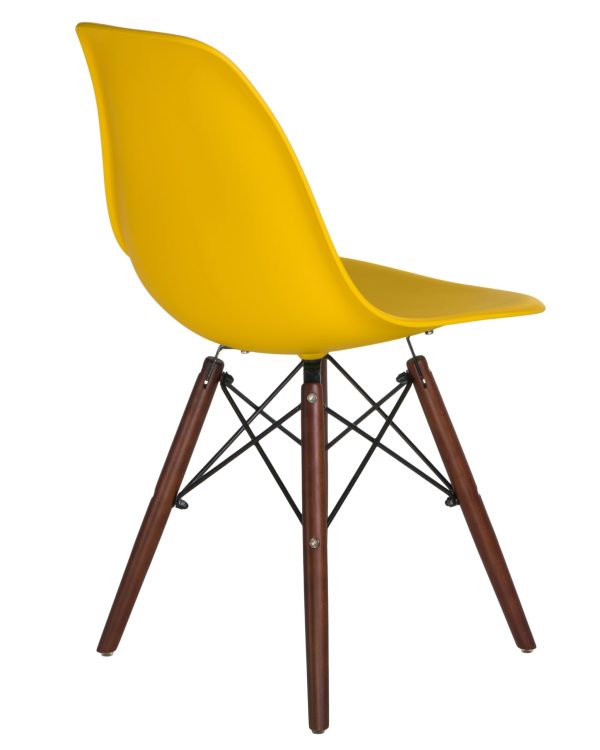 Стул обеденный LMZL-PP623, ножки тёмный бук, цвет сиденья жёлтый — изображение 4