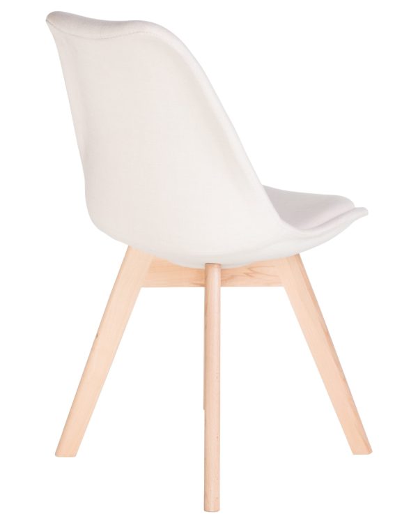 Стул обеденный LMZL-PP635-1, ножки светлый бук, цвет сиденья кремовый — изображение 4