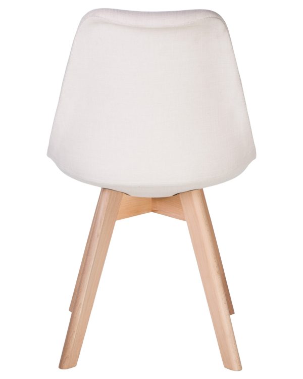 Стул обеденный LMZL-PP635-1, ножки светлый бук, цвет сиденья кремовый — изображение 5