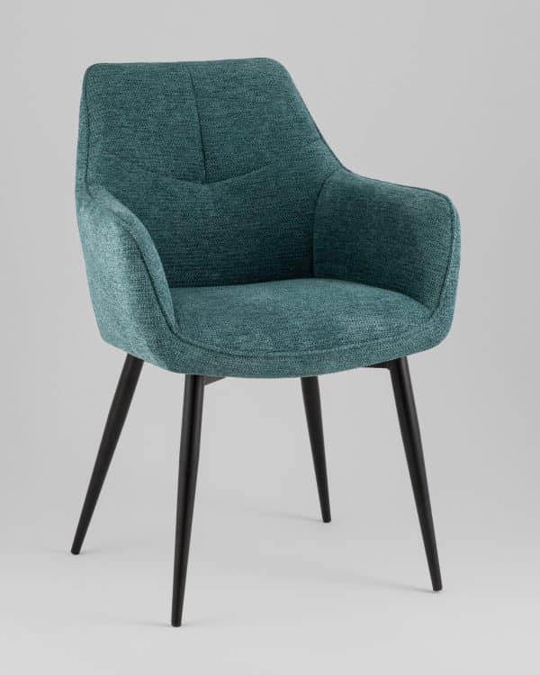 Стул обеденный Lynet рогожка голубой — изображение 2