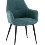 Стул обеденный Lynet рогожка голубой