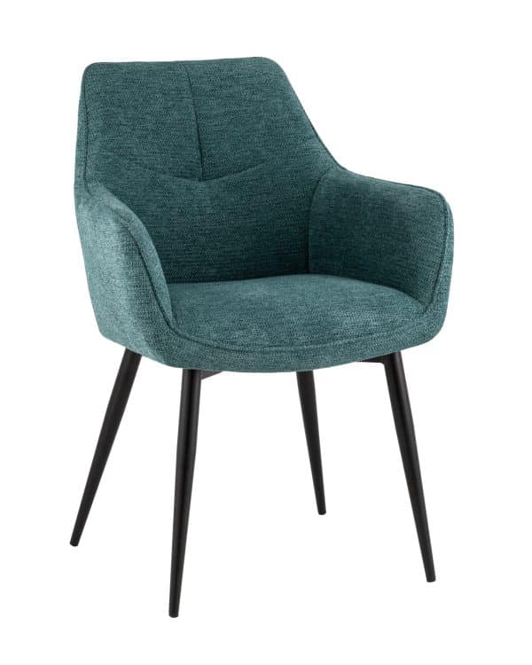 Стул обеденный Lynet рогожка голубой