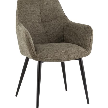 Стул обеденный Lynet рогожка серо-зеленый