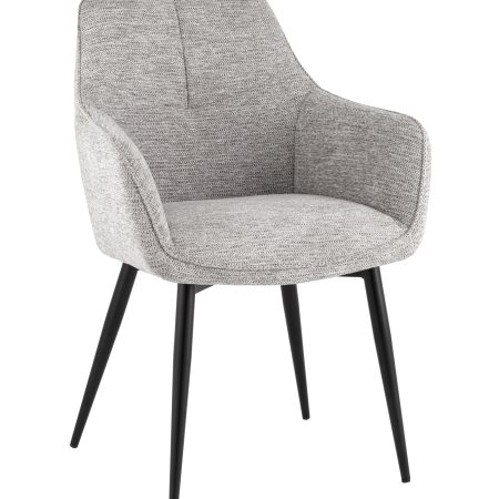 Стул обеденный Lynet рогожка светло-серый