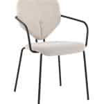 Стул обеденный Masey с подлокотниками бежевый