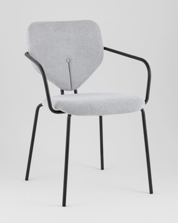 Стул обеденный Masey с подлокотниками серый — изображение 2