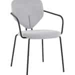 Стул обеденный Masey с подлокотниками серый