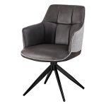 Стул обеденный Naya серый экокожа букле