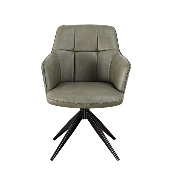 Стул обеденный Naya зеленый экокожа букле — изображение 3