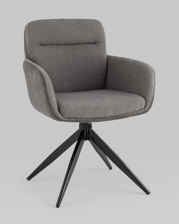 Стул обеденный Waldo серый с серой экокожей — изображение 2