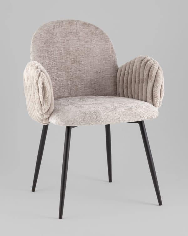 Стул обеденный Wave Stripes букле серый — изображение 2