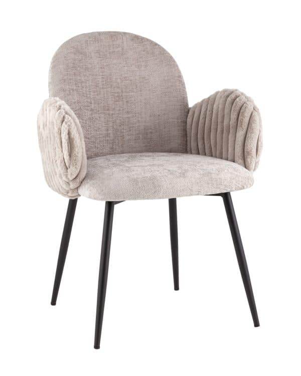 Стул обеденный Wave Stripes букле серый