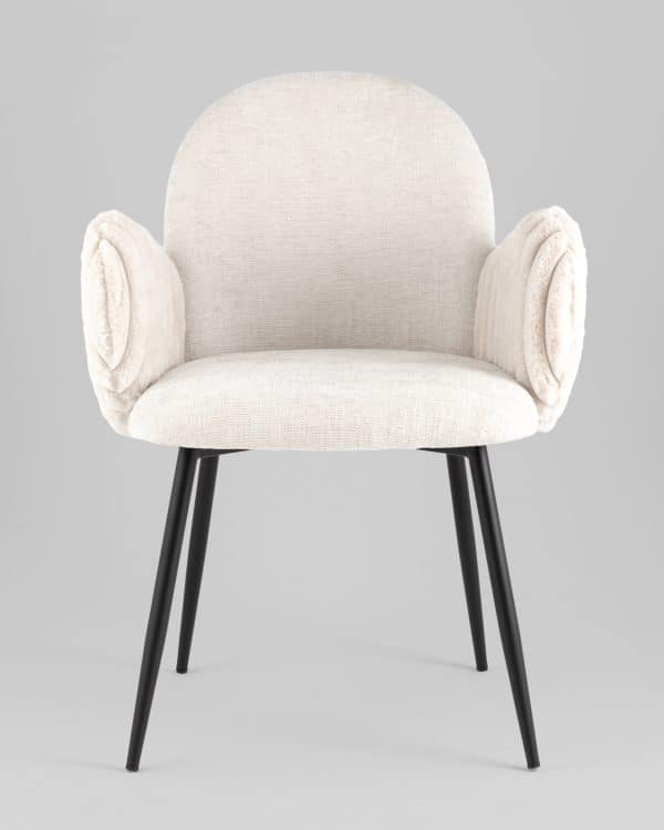 Стул обеденный Wave Stripes букле светло-серый — изображение 3