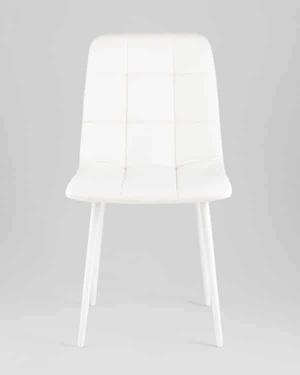 Стул Одди экокожа белый белые ножки — изображение 3