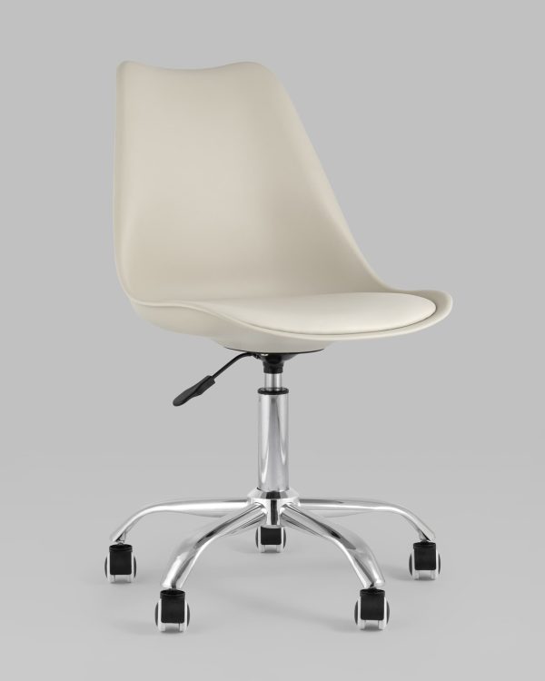 Стул офисный BLOK NEW пластиковый бежевый — изображение 2