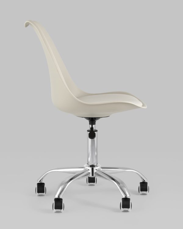 Стул офисный BLOK NEW пластиковый бежевый — изображение 3