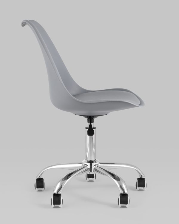 Стул офисный BLOK NEW пластиковый серый — изображение 3