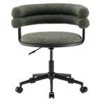 Стул офисный Ponty зелёный чёрные ножки