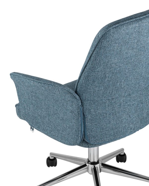 Стул офисный Simona голубой — изображение 3