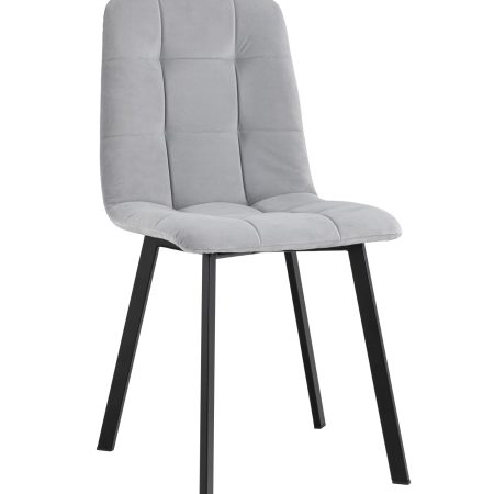 Стул Oliver Square велюр светло-серый