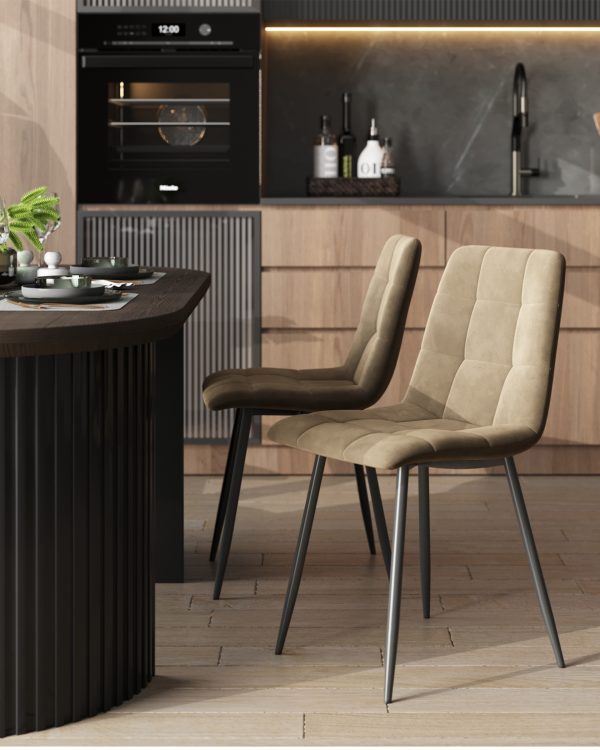 Стул Oliver велюр капучино — изображение 3