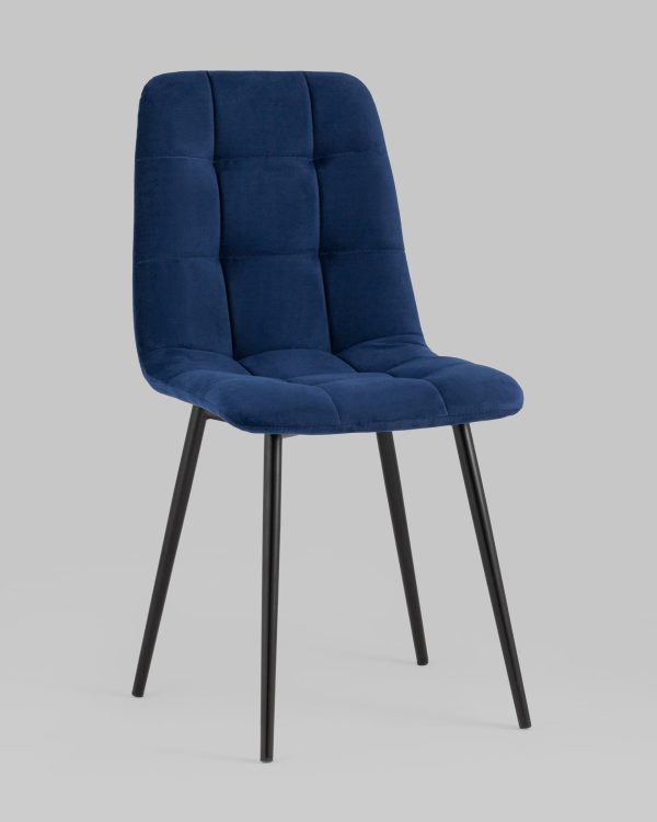 Стул Oliver велюр тёмно-синий — изображение 2