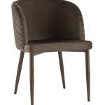 Стул Оскар велюр коричневый