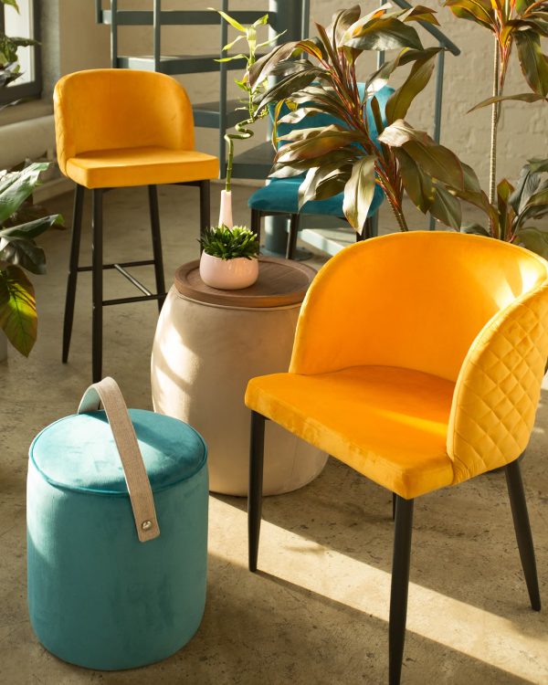 Стул Оскар велюр оранжевый — изображение 3