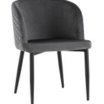 Стул Оскар велюр серый