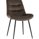 Стул Остин велюр тёмно-коричневый