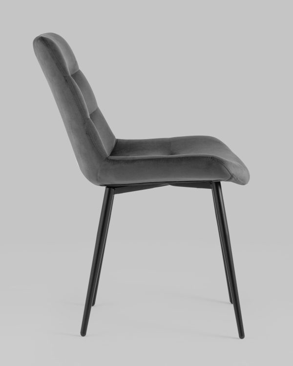 Стул Остин велюр тёмно-серый — изображение 3