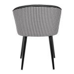 Стул Paola чёрный с жаккардом — изображение 4