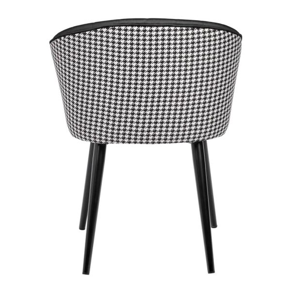 Стул Paola чёрный с жаккардом — изображение 4