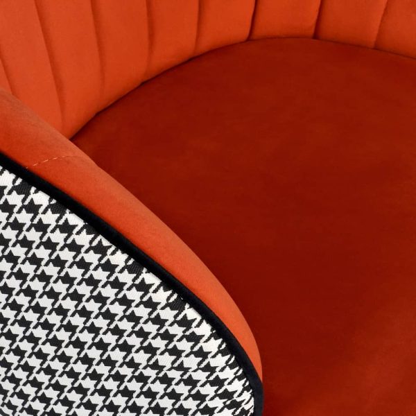 stul-paola-oranzhevyj-s-zhakkardom-4 Стул Paola оранжевый с жаккардом — изображение 5