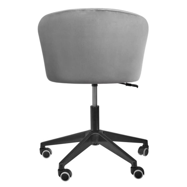 Стул Paola вращающийся на колесиках темно-серый — изображение 4