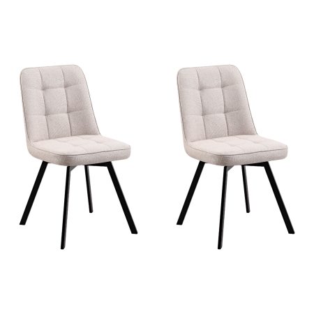 Стул Pleid вращающийся кремовый 2 шт.