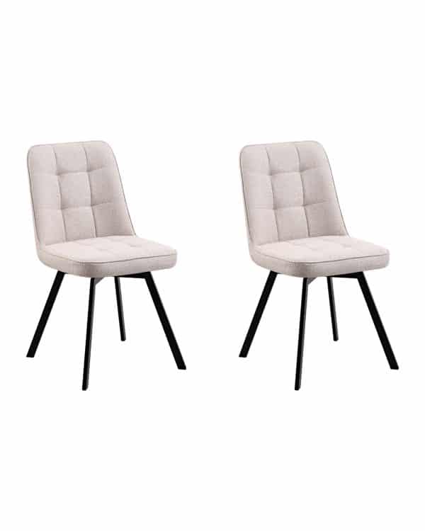 Стул Pleid вращающийся кремовый 2 шт.