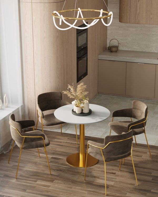 Стул Полин коричневый — изображение 3