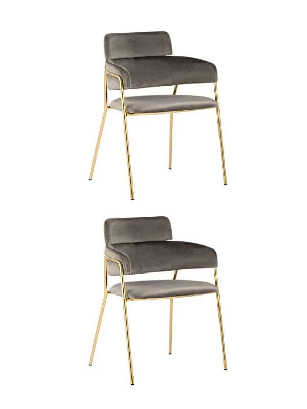 Стул Полин коричневый 2 шт