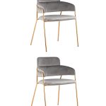 Стул Полин светло-серый 2 шт