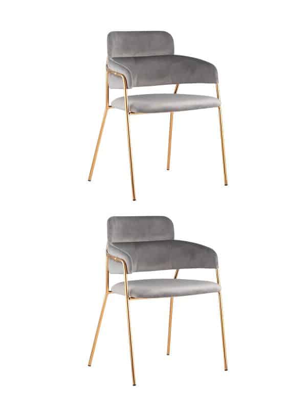 Стул Полин светло-серый 2 шт