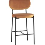 Стул полубарный Барбара велюр терракотовый