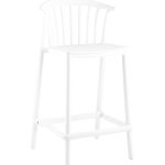 Стул полубарный Campo пластик белый
