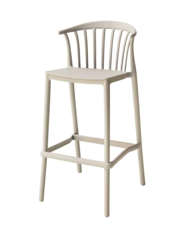 Стул полубарный Campo пластик бежевый