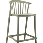 Стул полубарный Campo пластик зеленый