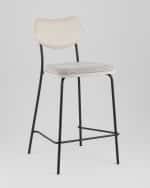 Стул полубарный Casey серый с серой экокожей — изображение 2