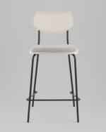 Стул полубарный Casey серый с серой экокожей — изображение 3