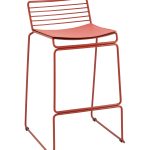 Стул полубарный Danny бордовый с подушкой