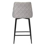 Стул полубарный Dave латте с жаккардом, с поворотным механизмом — изображение 4