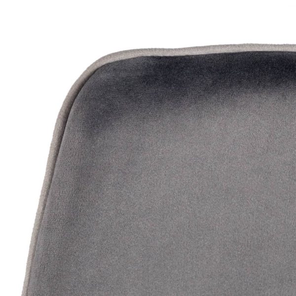 Стул полубарный Dave серый с жаккардом, с поворотным механизмом — изображение 5